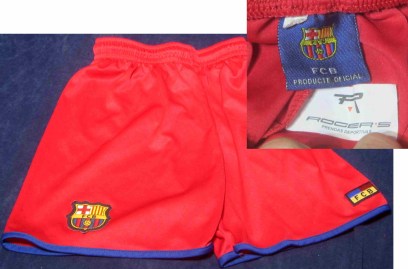 PANTALON CORTO TALLA 10 FCB